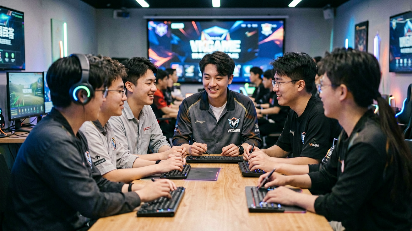 VKGAME威客电竞玩家社区交流场景